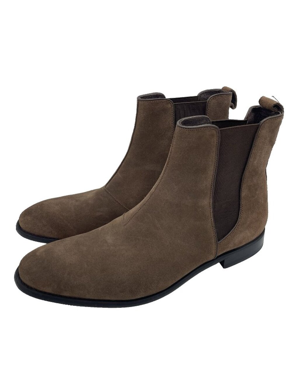 John Varvatos Star USA Brown Suede Leather Chelsea Ankle Boots Men’s 12